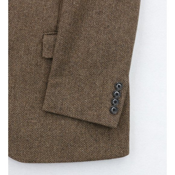 J Crew Sport Coat 40R Brown Herringbone Moon Yorkshire Tweed Blazer - Picture 6 of 12